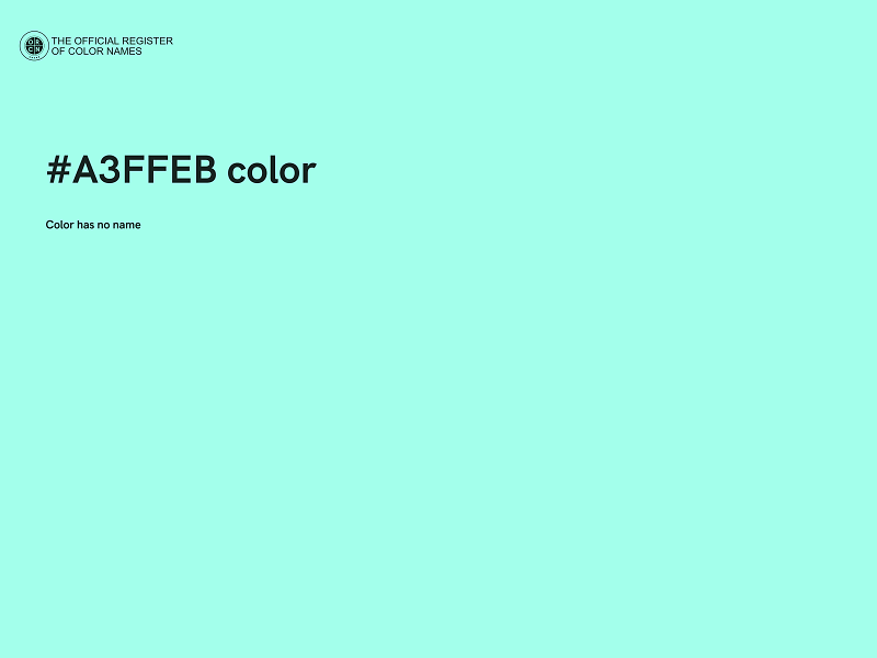 #A3FFEB color image