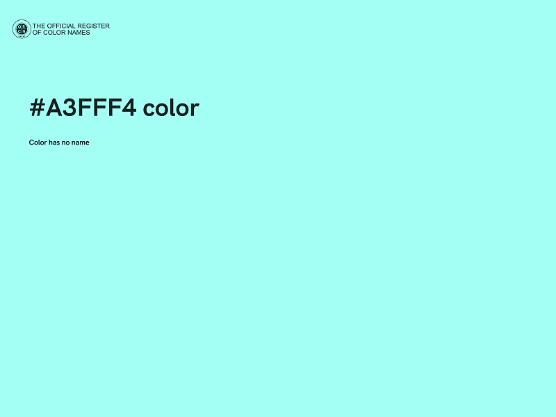 #A3FFF4 color image