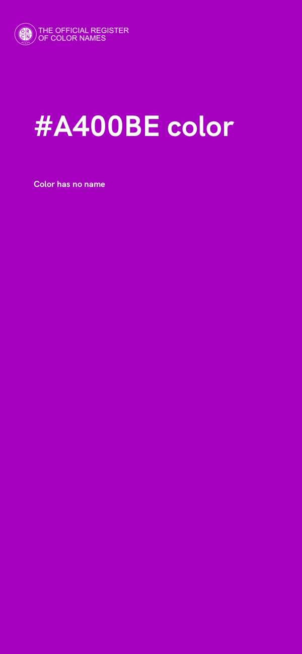 #A400BE color image