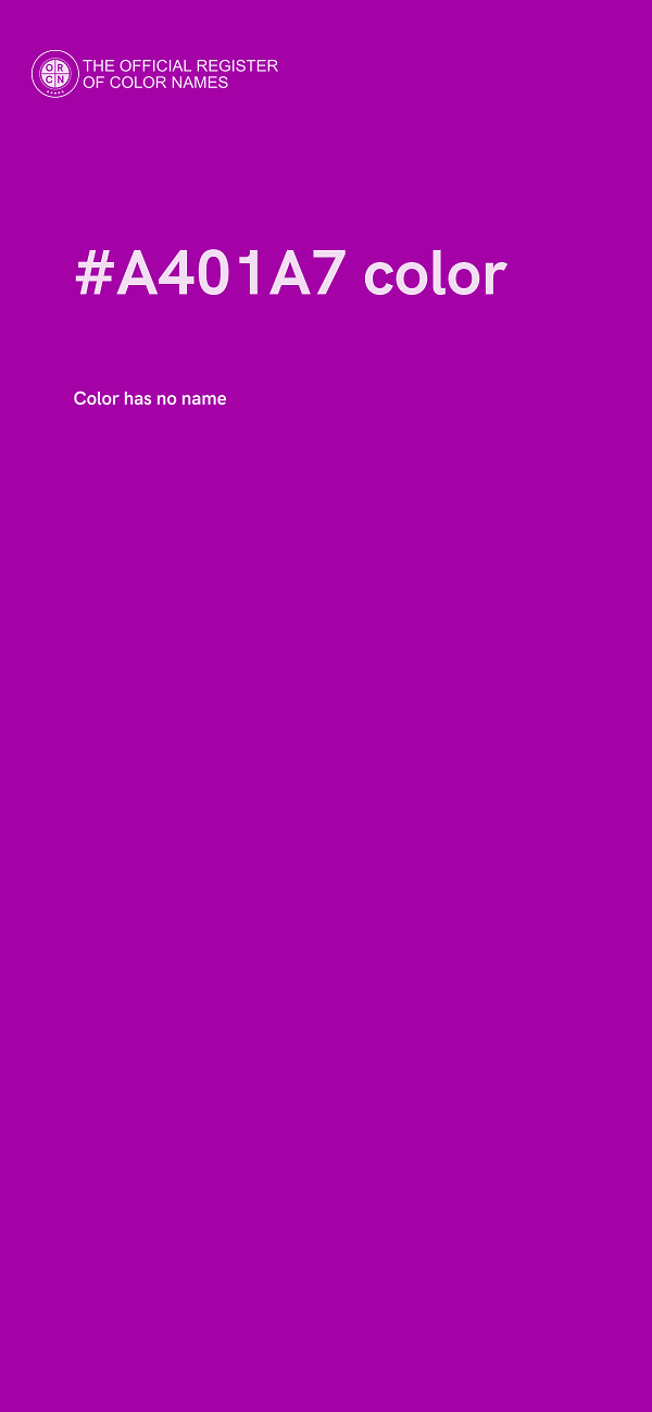 #A401A7 color image