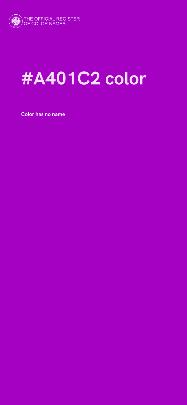 #A401C2 color image