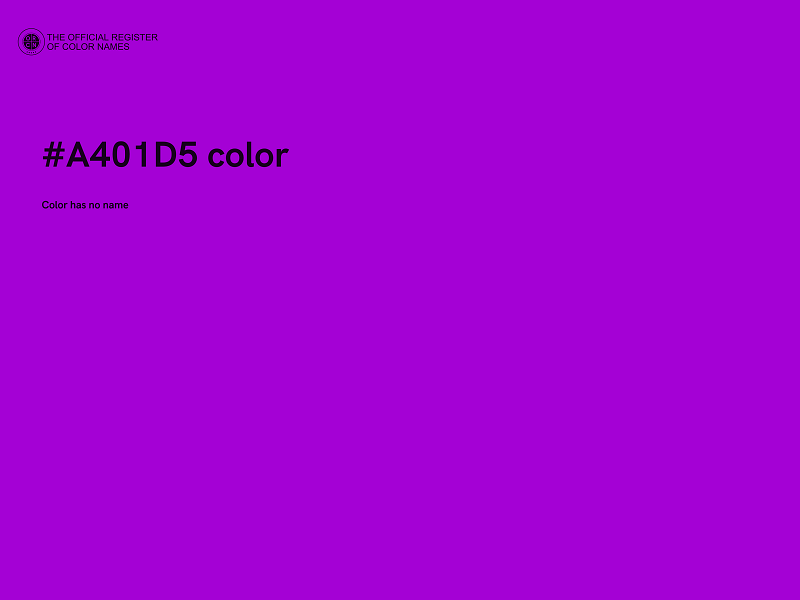 #A401D5 color image