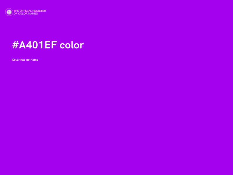 #A401EF color image
