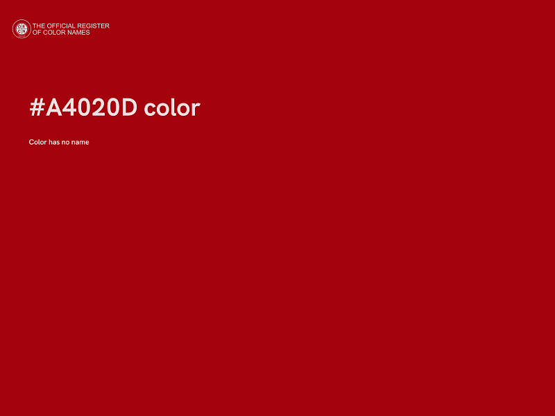 #A4020D color image