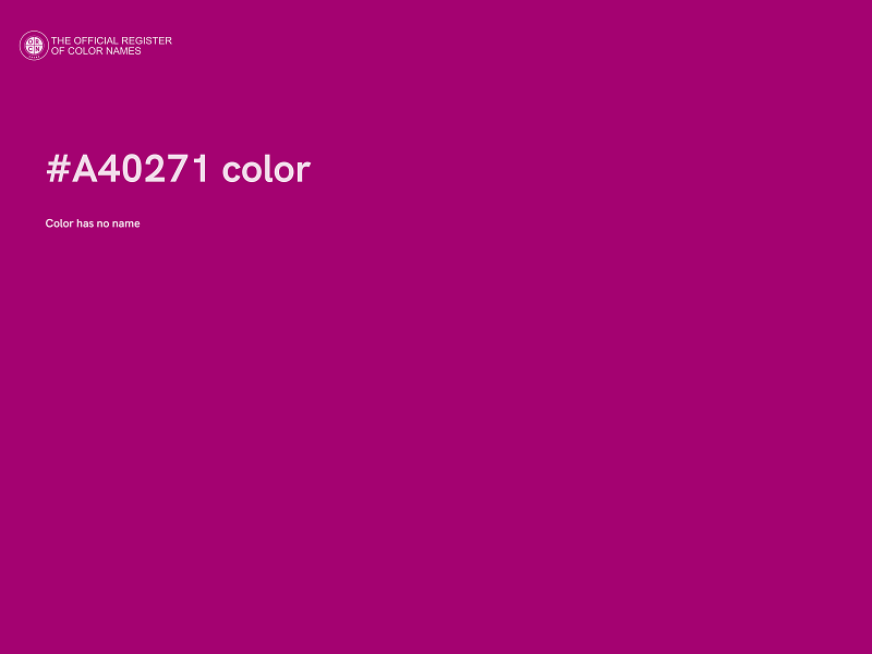 #A40271 color image