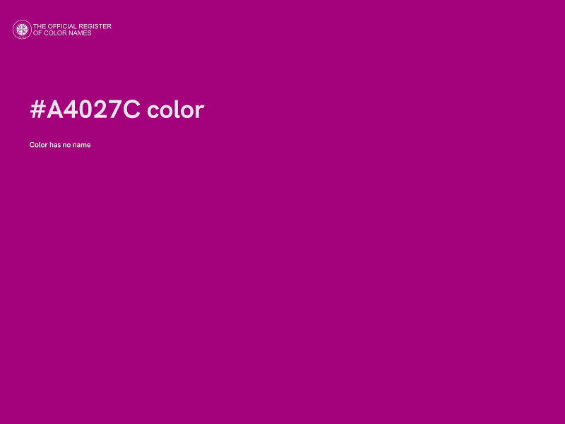 #A4027C color image