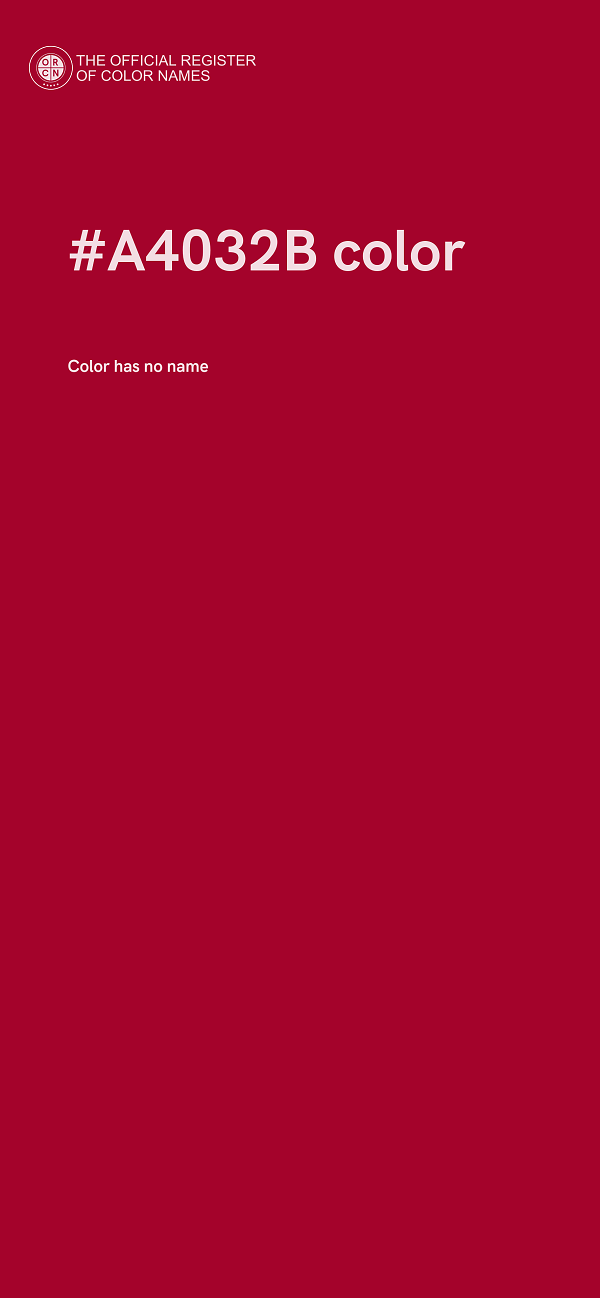 #A4032B color image