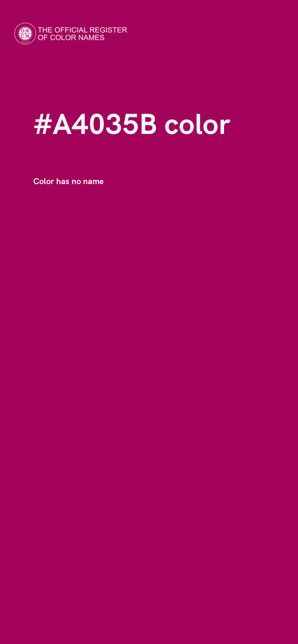 #A4035B color image