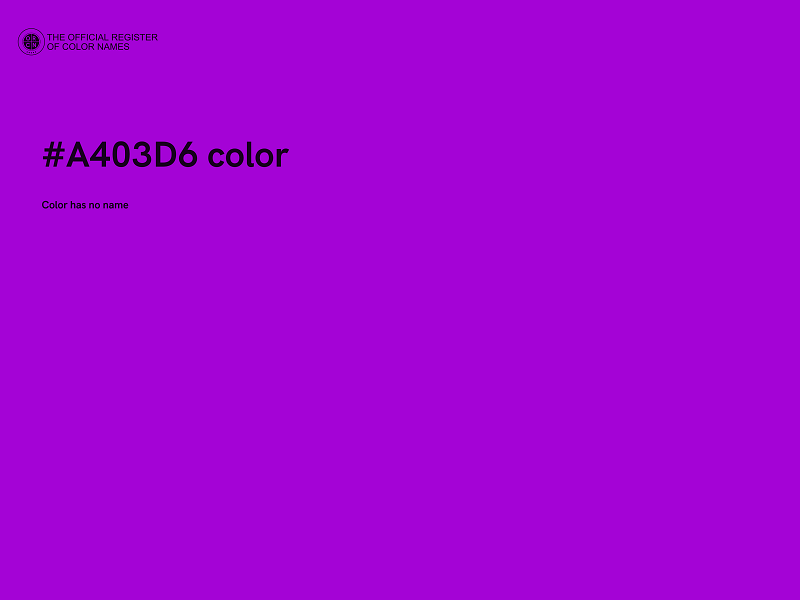 #A403D6 color image
