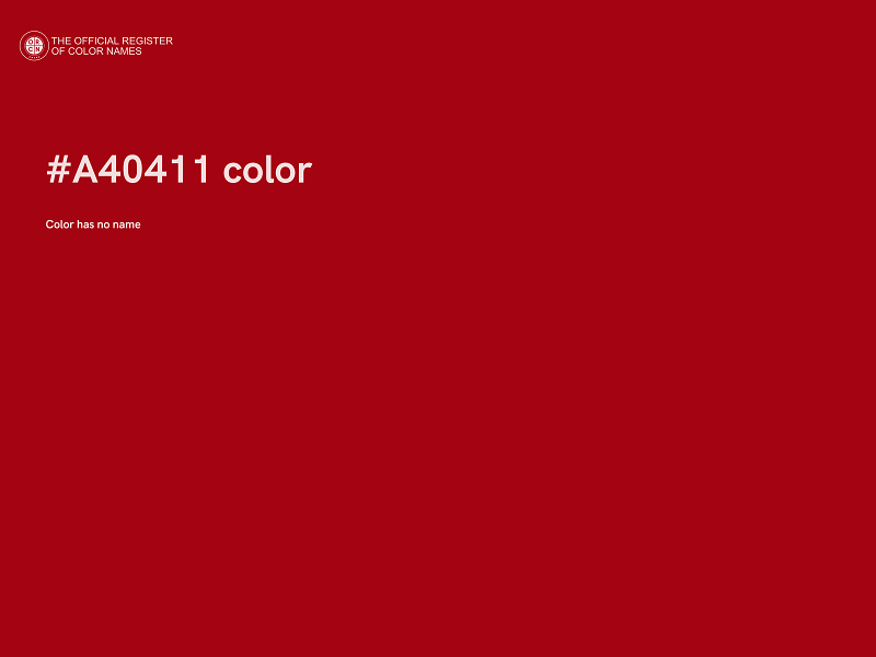 #A40411 color image