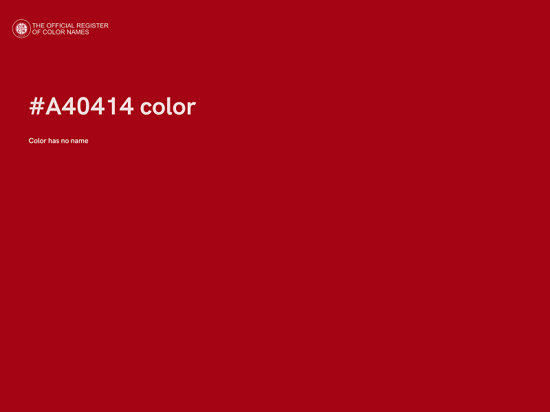 #A40414 color image