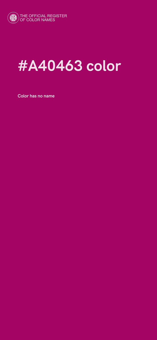 #A40463 color image
