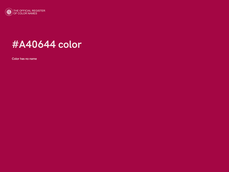 #A40644 color image