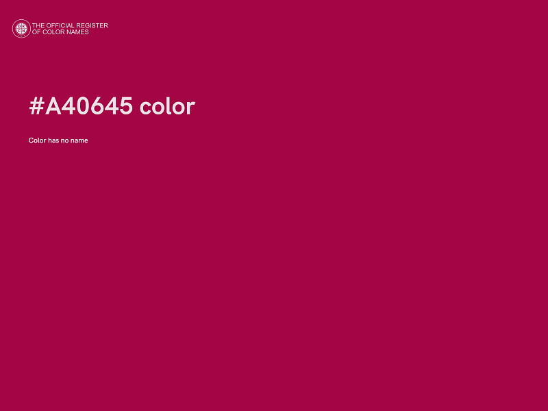 #A40645 color image