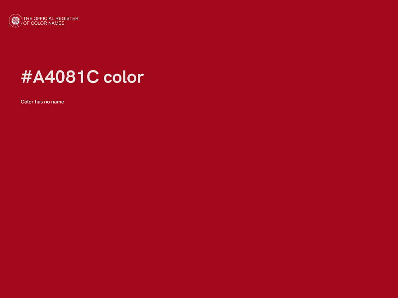 #A4081C color image