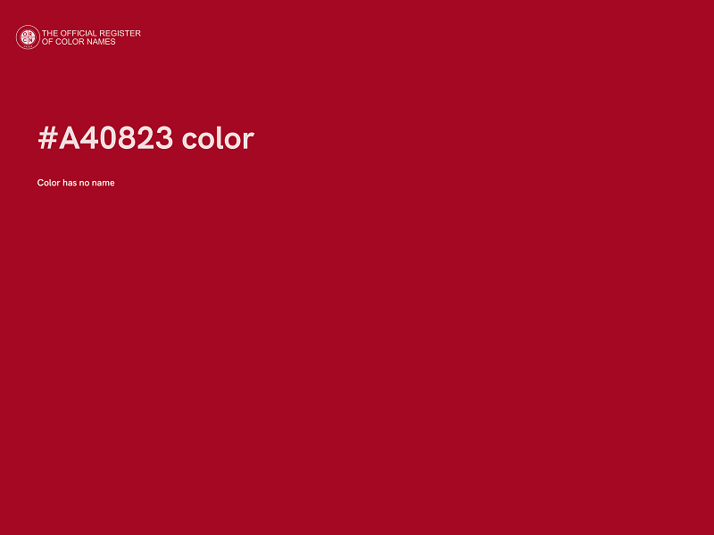 #A40823 color image