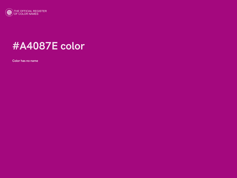 #A4087E color image