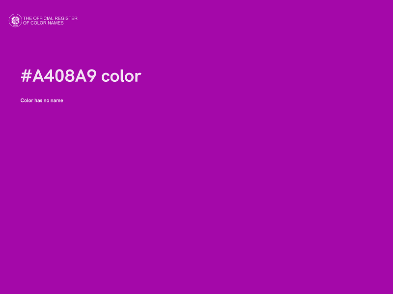 #A408A9 color image