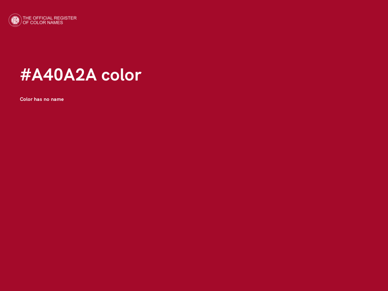 #A40A2A color image