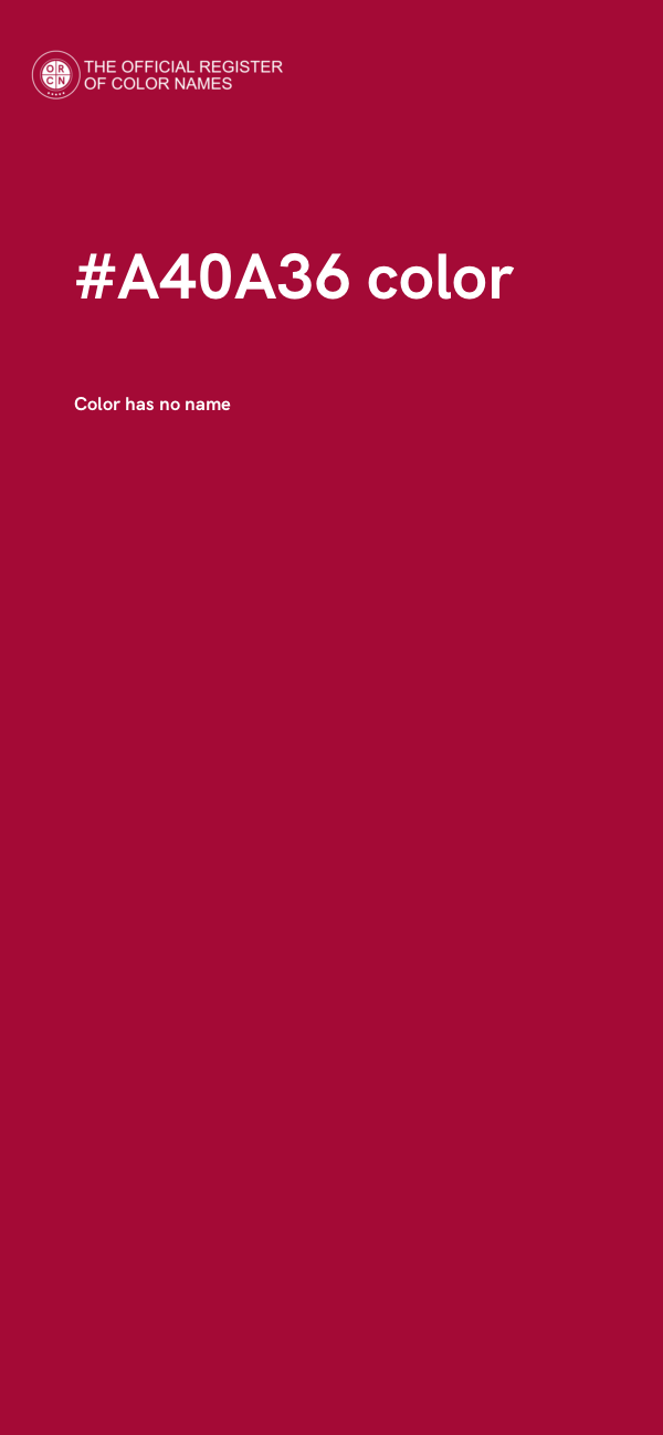 #A40A36 color image