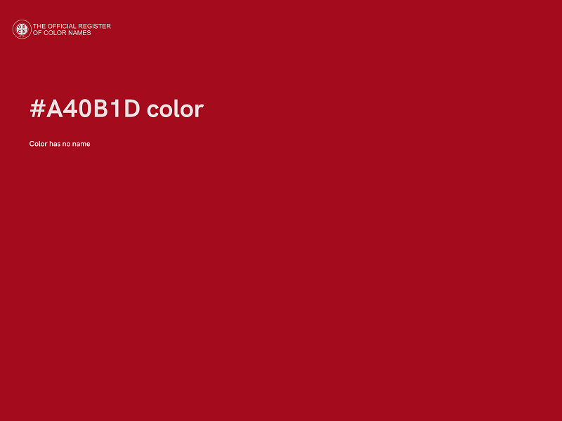 #A40B1D color image