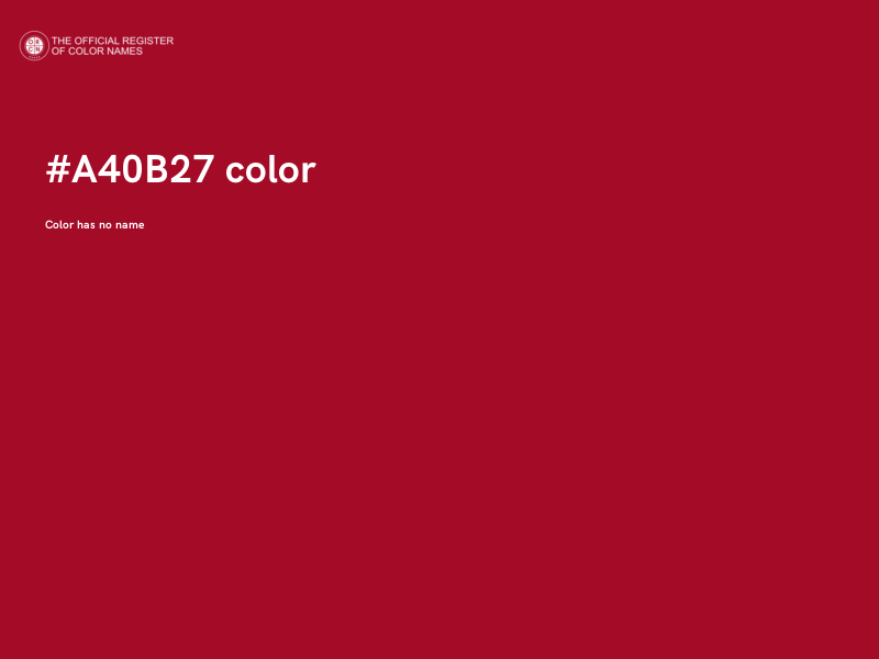 #A40B27 color image