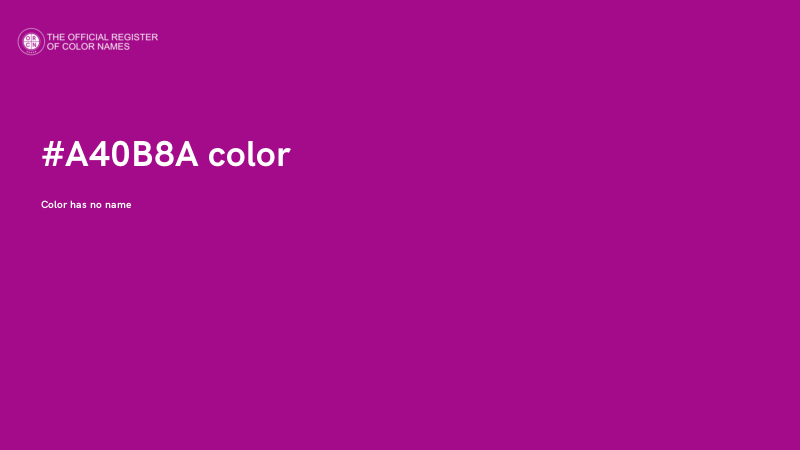 #A40B8A color image