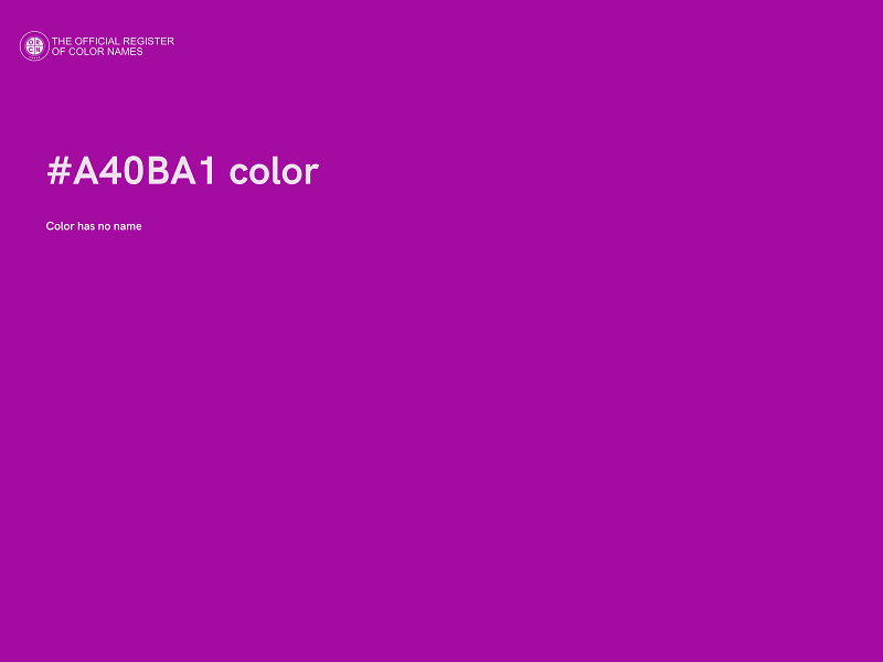 #A40BA1 color image