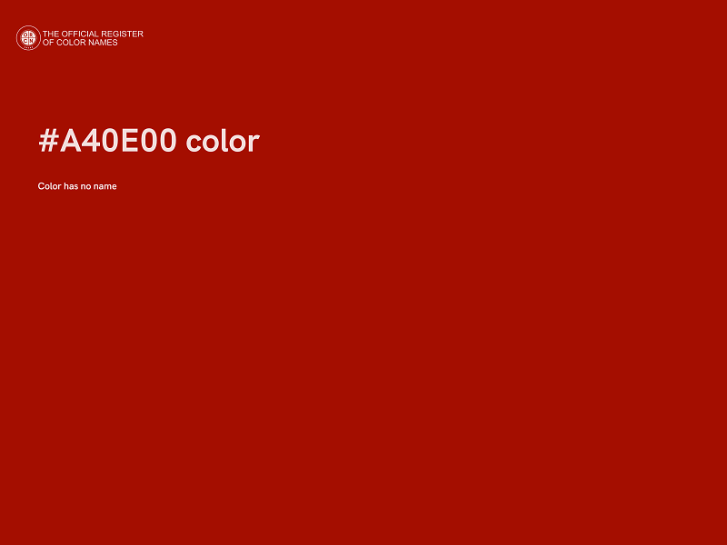 #A40E00 color image