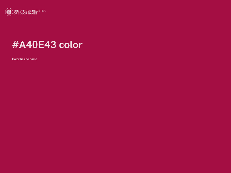 #A40E43 color image