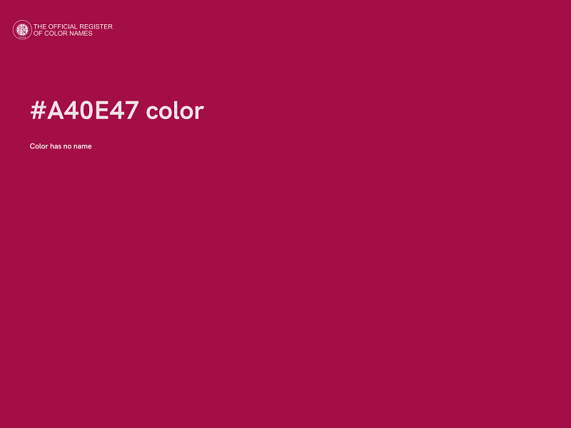 #A40E47 color image