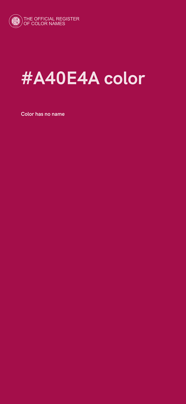 #A40E4A color image