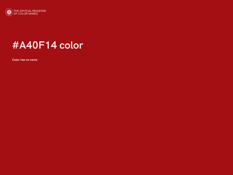 #A40F14 color image