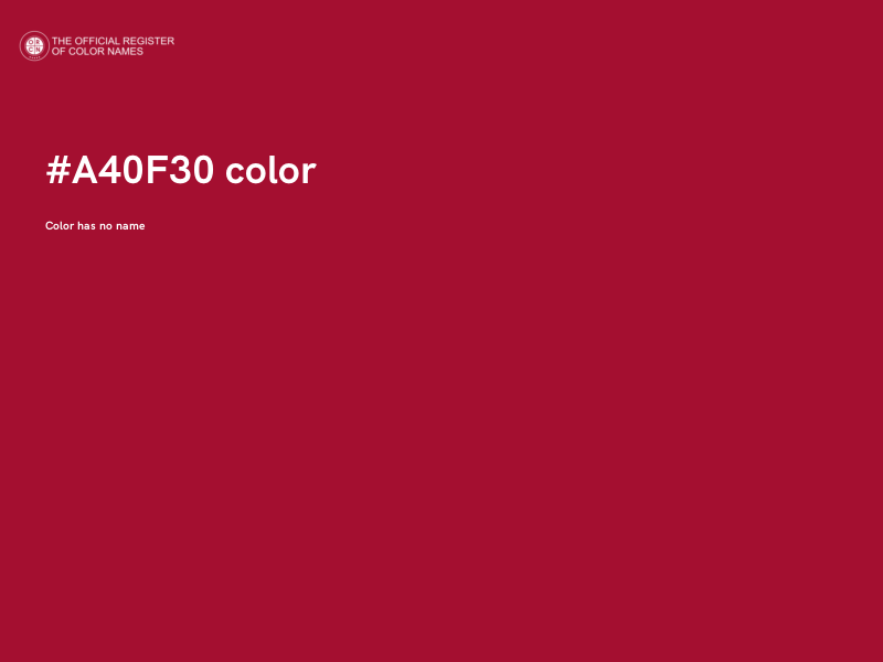 #A40F30 color image