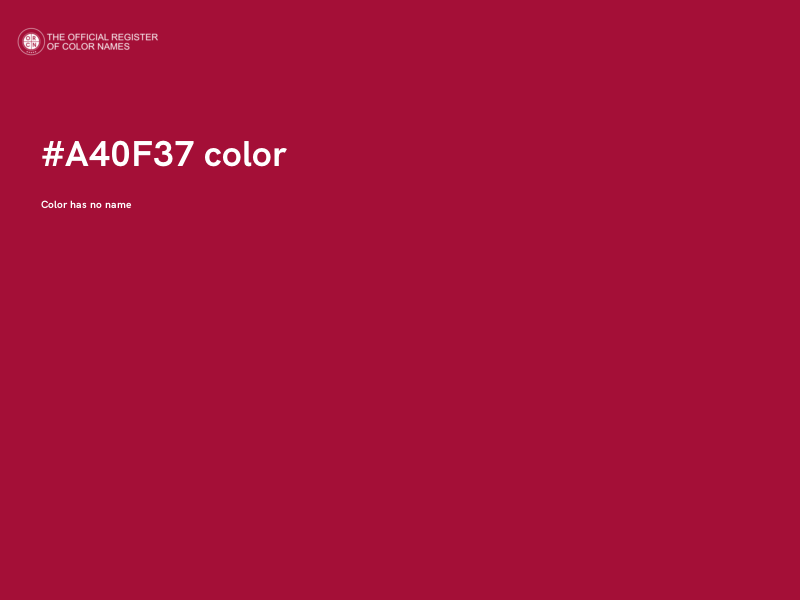 #A40F37 color image