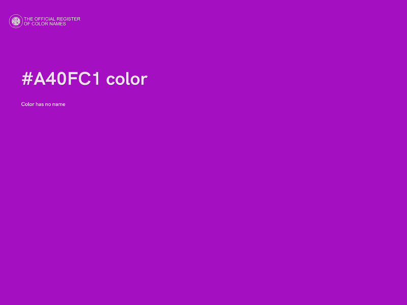 #A40FC1 color image