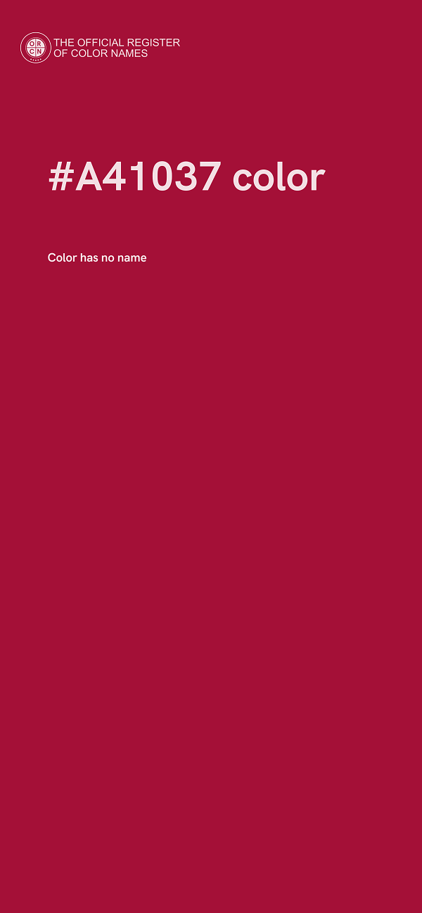 #A41037 color image