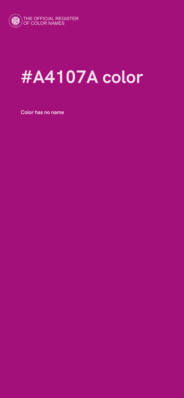 #A4107A color image