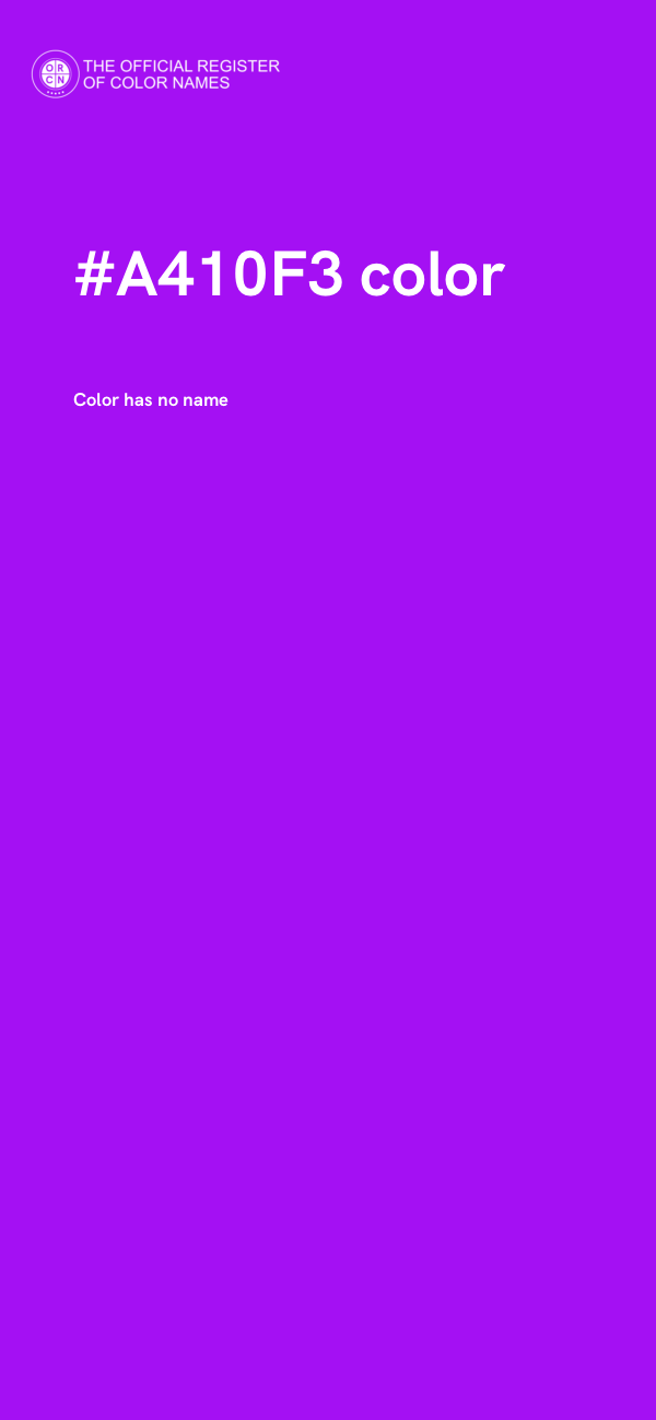 #A410F3 color image