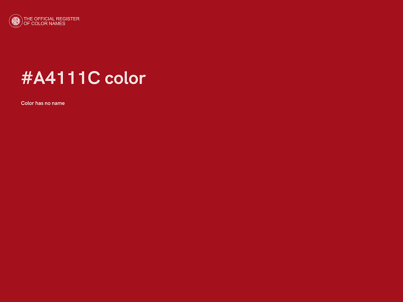 #A4111C color image