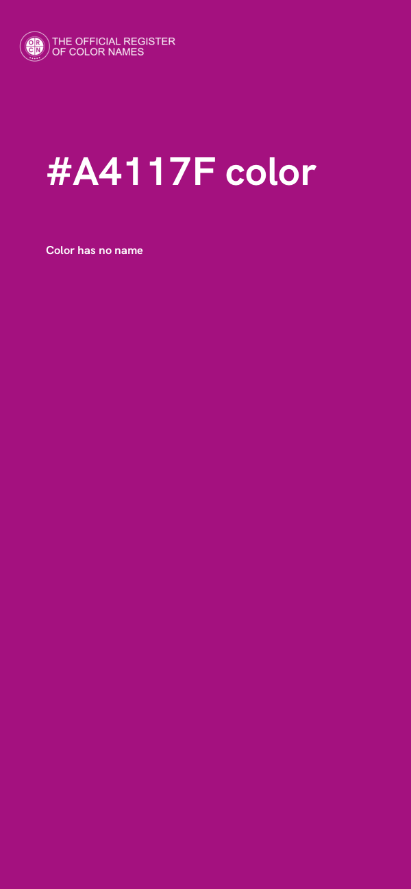 #A4117F color image