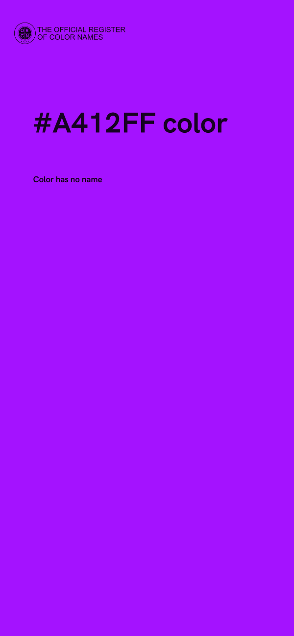 #A412FF color image