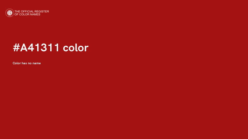 #A41311 color image