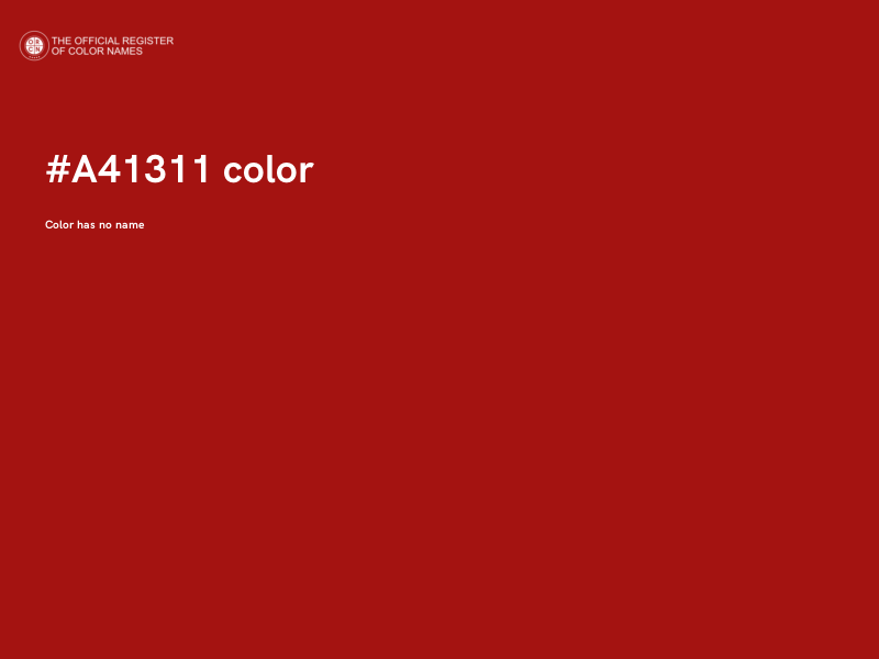 #A41311 color image