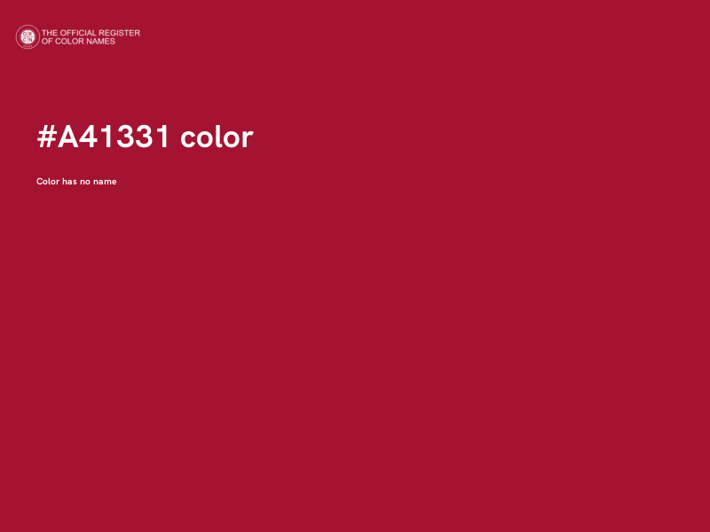 #A41331 color image