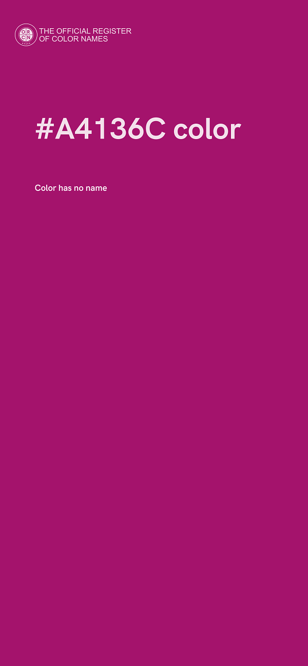 #A4136C color image