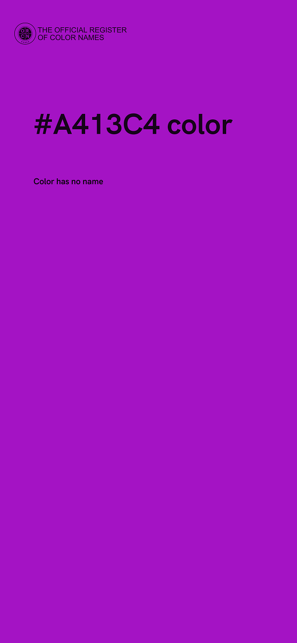 #A413C4 color image