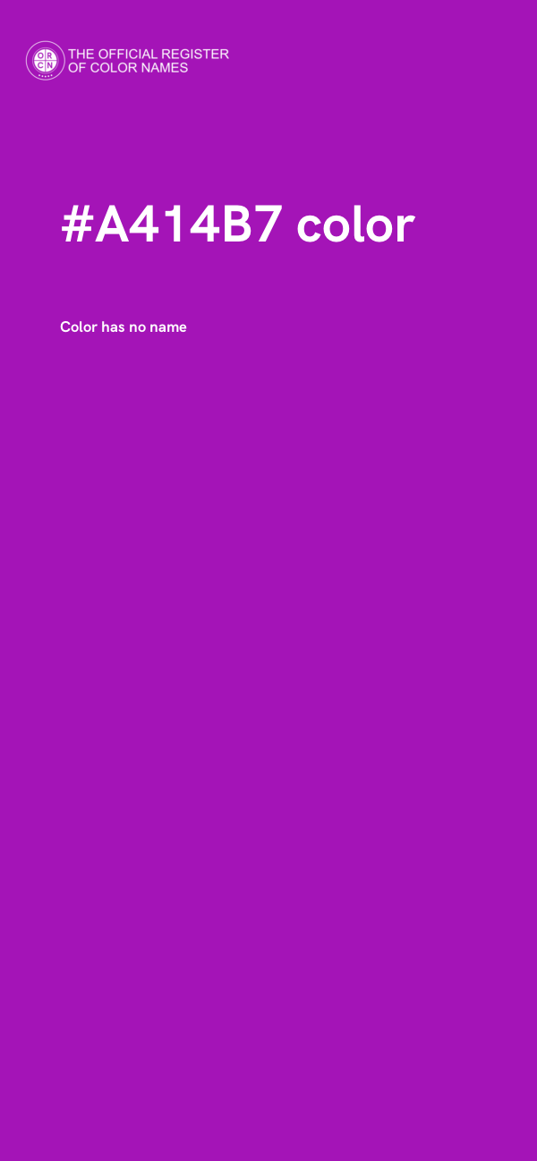 #A414B7 color image