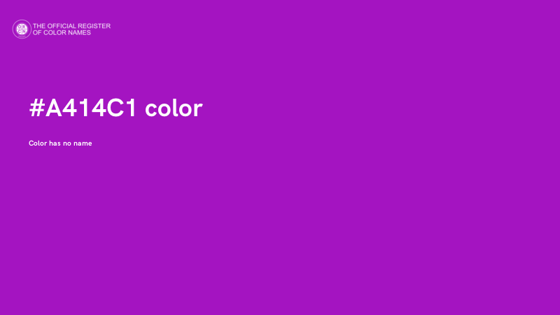 #A414C1 color image