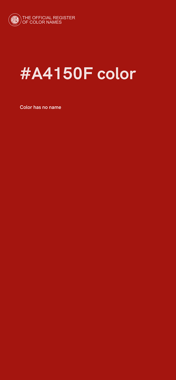 #A4150F color image